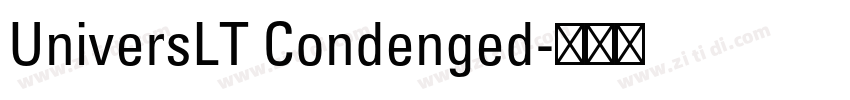 UniversLT Condenged字体转换